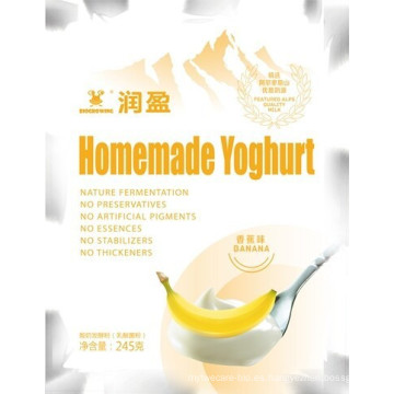 Sabor de plátano probiótico yogur (yogur) en polvo